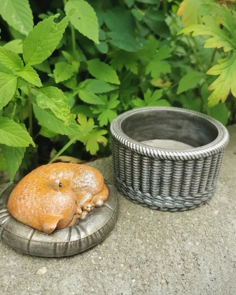 Малая шкатулка с котиком — С рыжим котиком