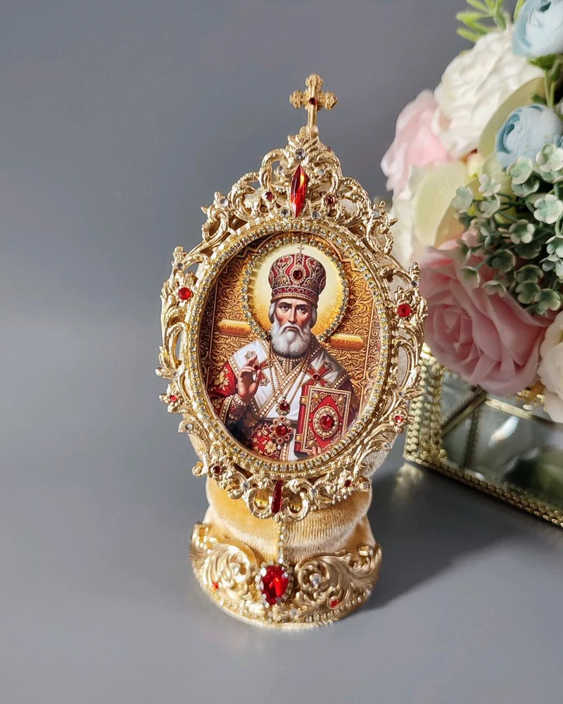 Яйцо пасхальное, цвет золотистый