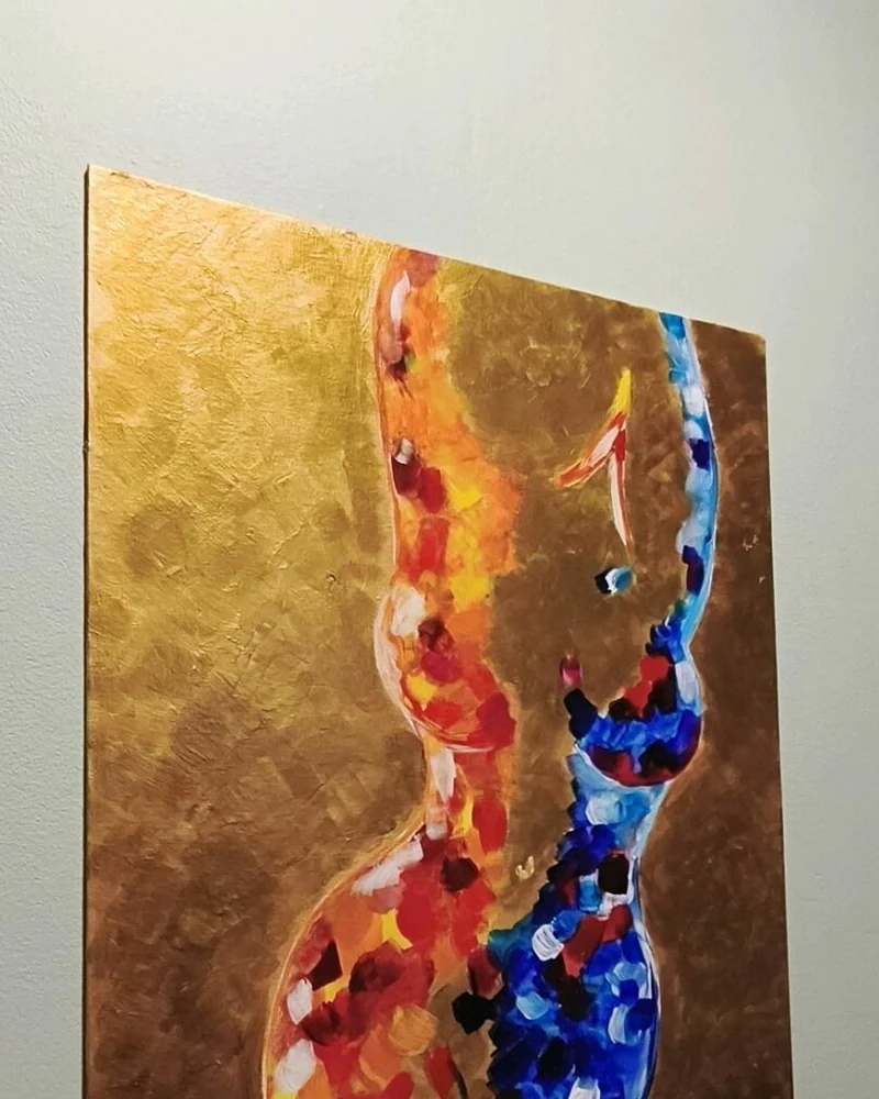Картина «Две грани», акрил, 40×50 см — 40×50 см