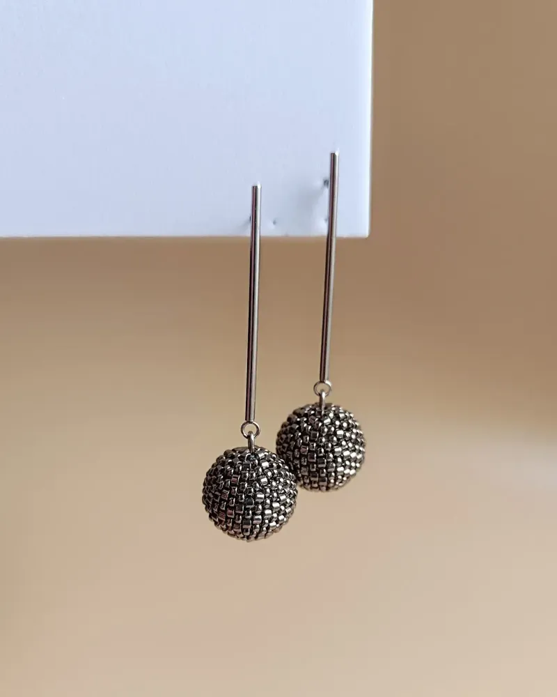 Серьги-шарики — Разноцветные