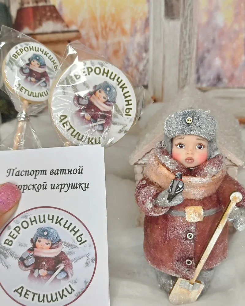 Ватная игрушка "Снегирёв"