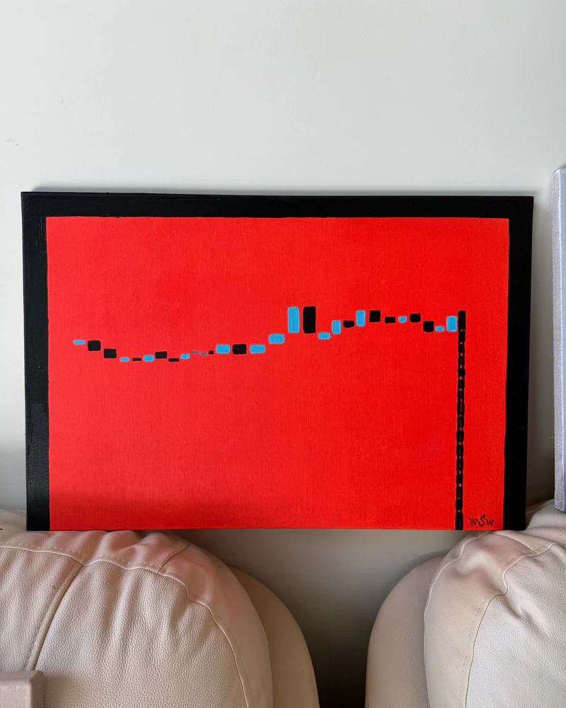 Картина маслом «Way» 40×60 см Кайдзен-сила маленьких шагов — Оригинал