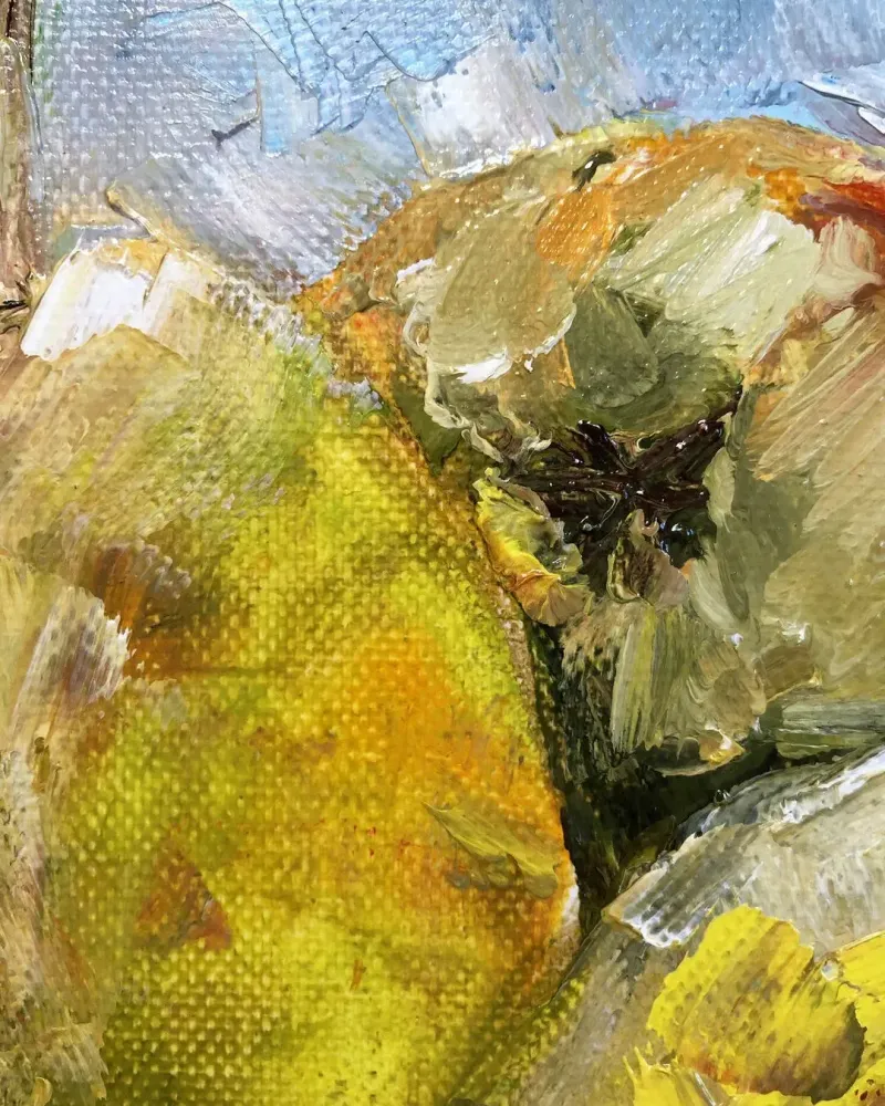 Груши. Картина маслом 20×20 см — 20×20 см