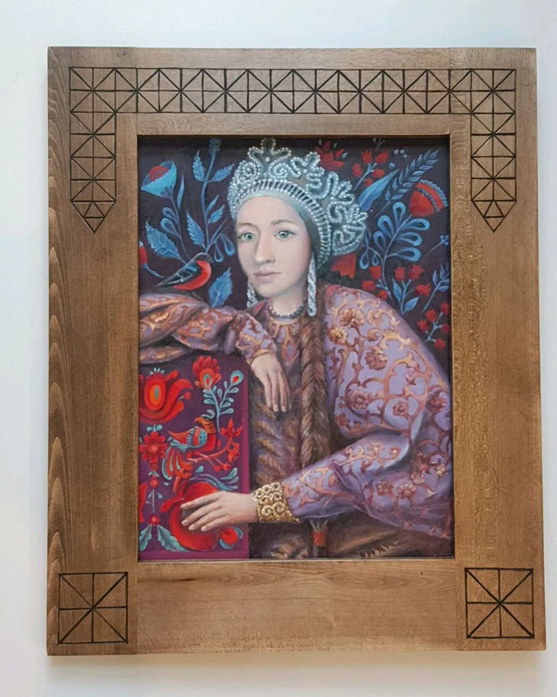 Картина маслом Русская красавица
