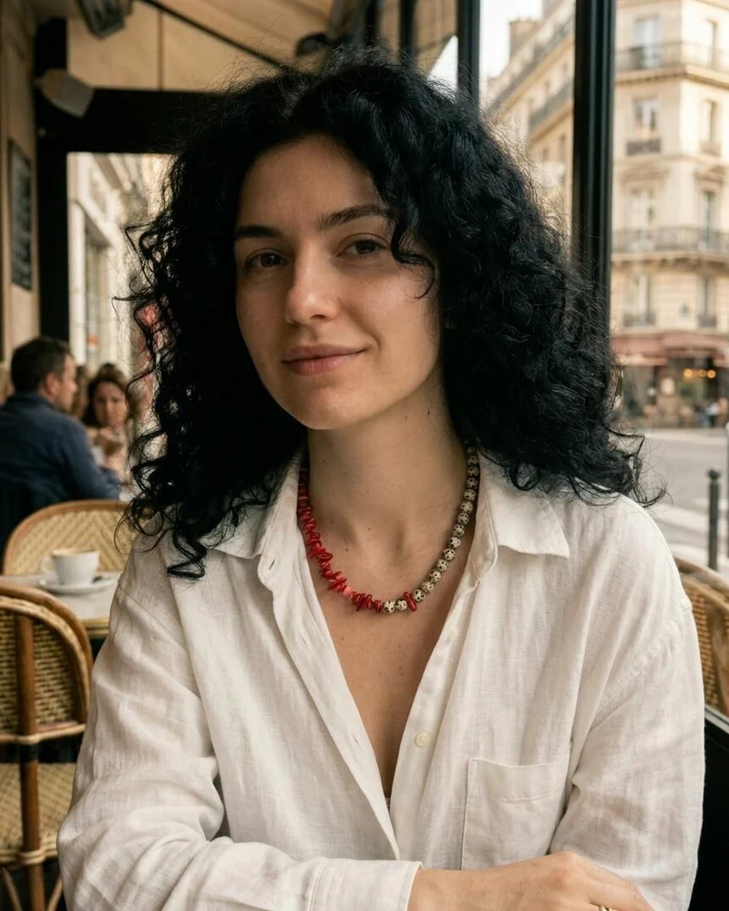 Чокер из коралла и яшмы — красный