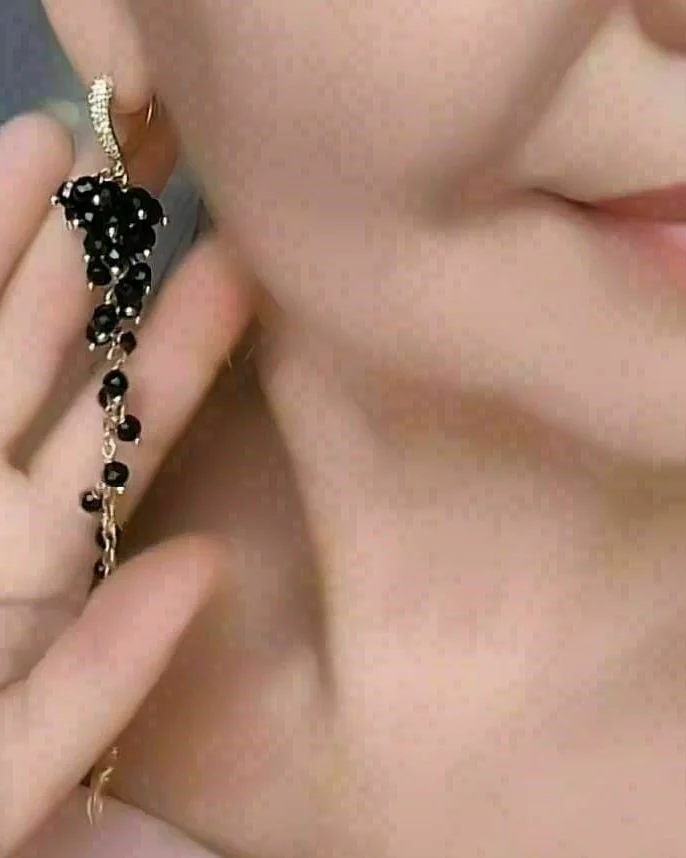 Серьги с шпинелью в огранке