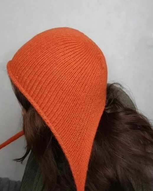 Чепчик рыжий из альпака
