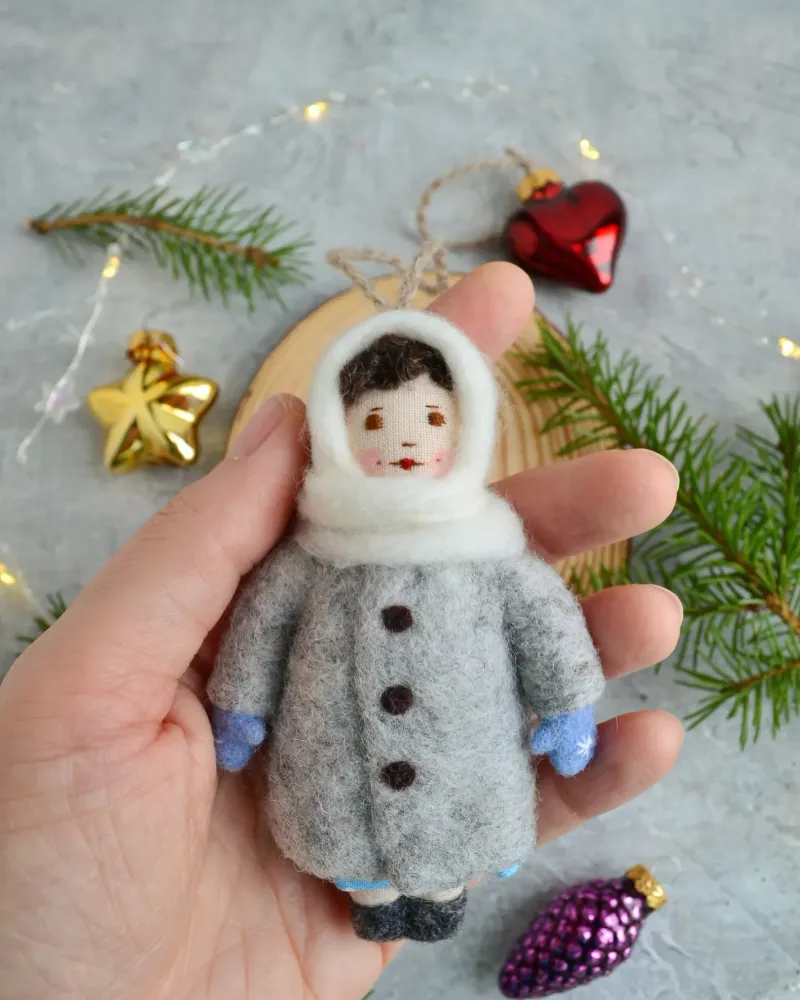 Валяная ёлочная игрушка — Ручная работа