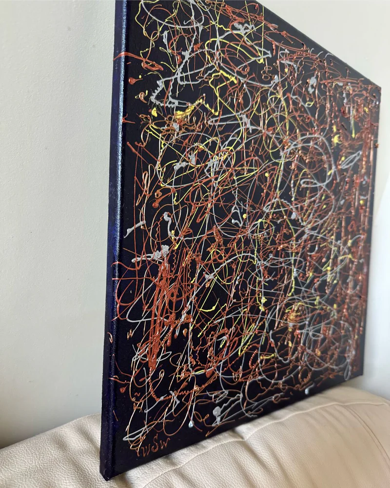 Картина маслом «Психанула!» из цикла «Мысли» 40×40 см — Оригинал