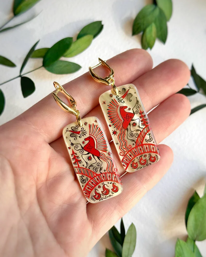 Серьги «Волшебный лес»