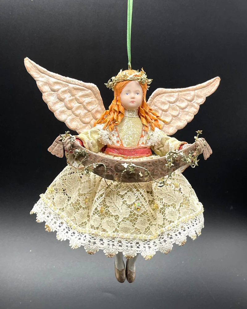 Ёлочная ватная игрушка «Ангел Рождества»