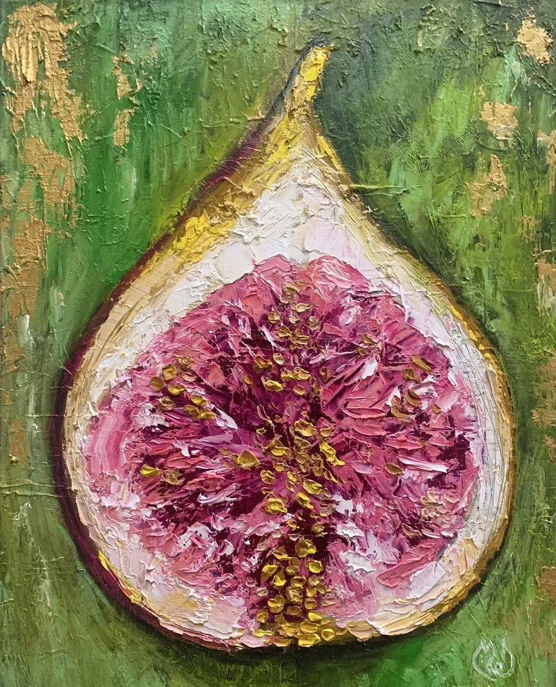 Сочный инжир. Картина маслом 40×50 см — 40×50 см