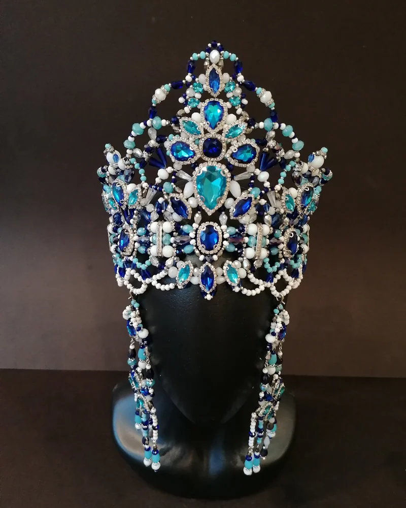 Коруна "Одария Краса" хрустальная, высокая