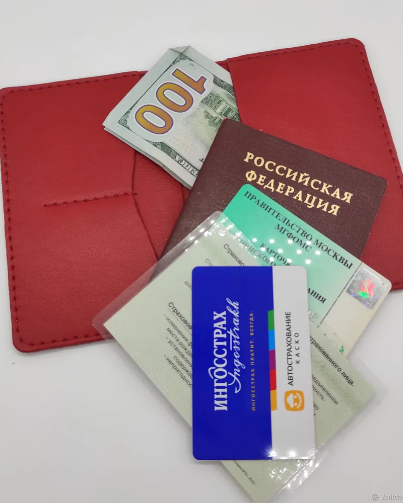 Обложка на паспорт RED