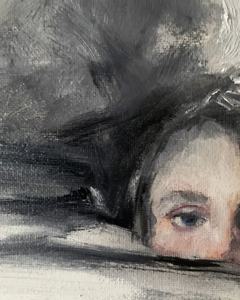 Детский портрет. Картина маслом 20×30 см — 20×30 см