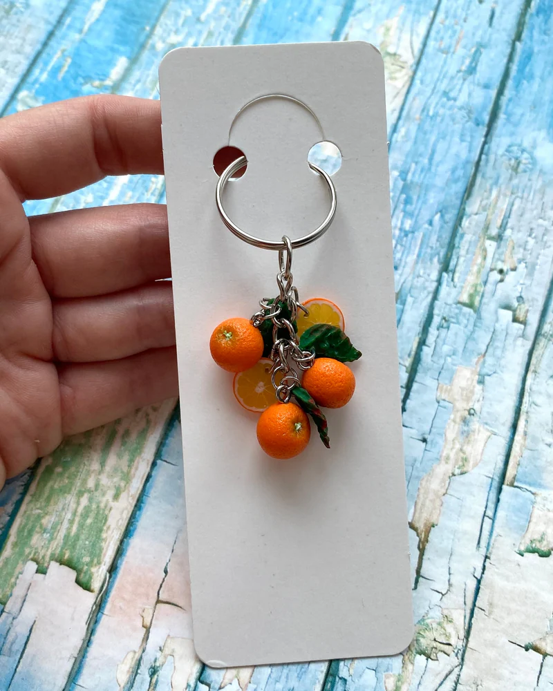 Брелок «Апельсиновое настроение на ключах» 🍊✨