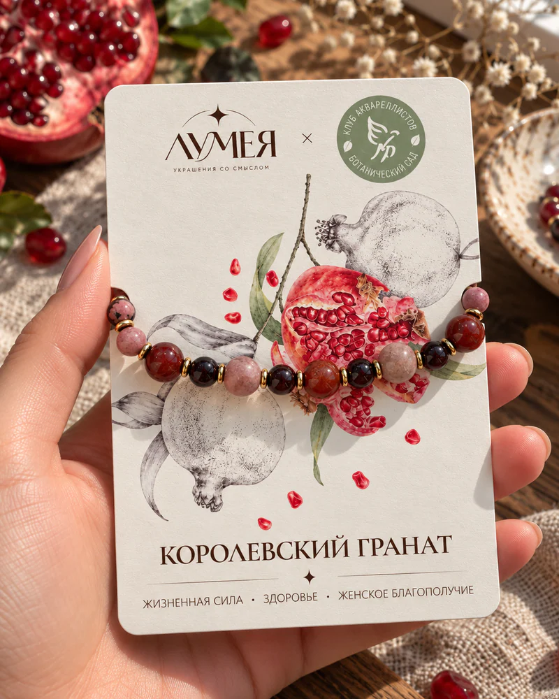 Браслет "Королевский Гранат"
