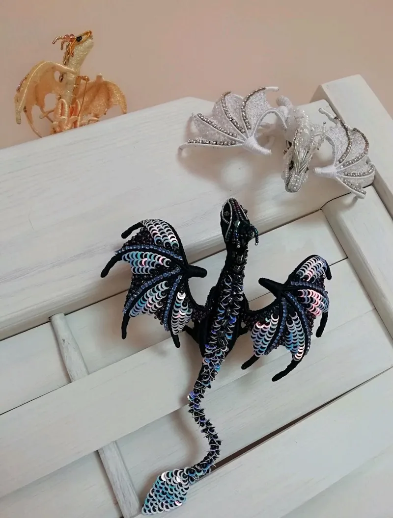 Брошь «Rainbow Dragon» (Радужный дракон)