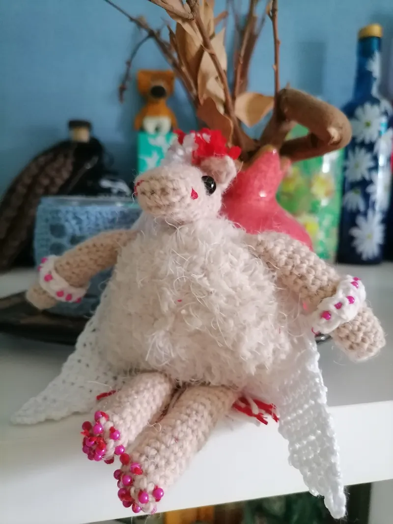 Вязаная игрушка Крылатый пони