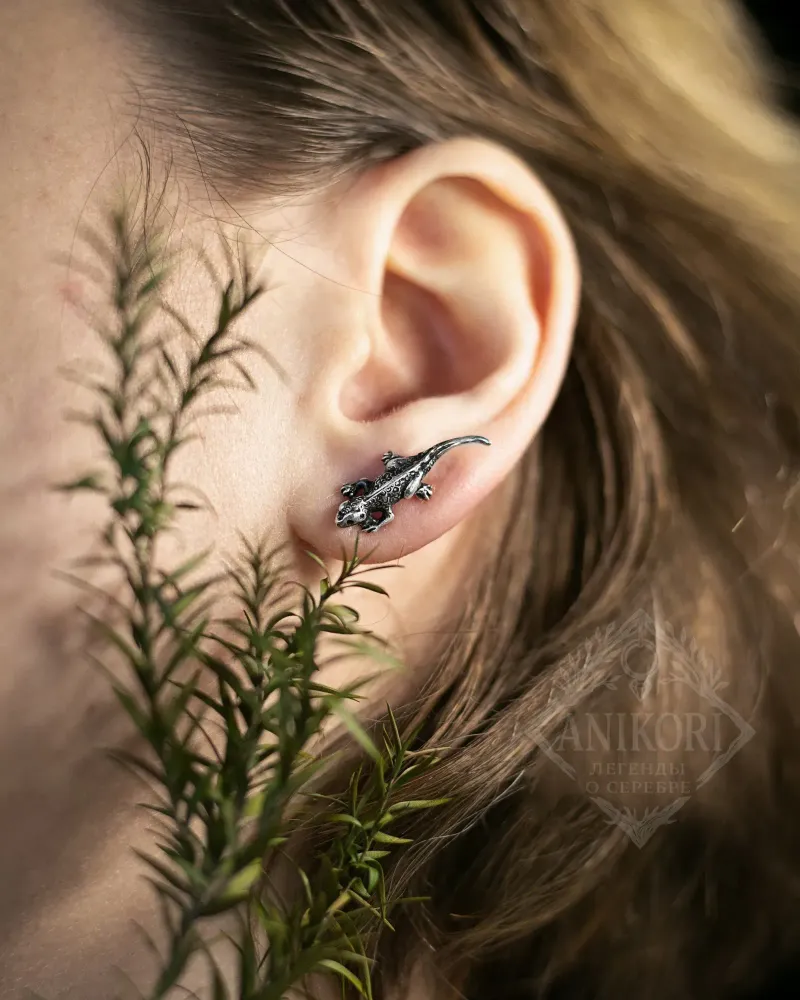 Серьги «Ящерки»