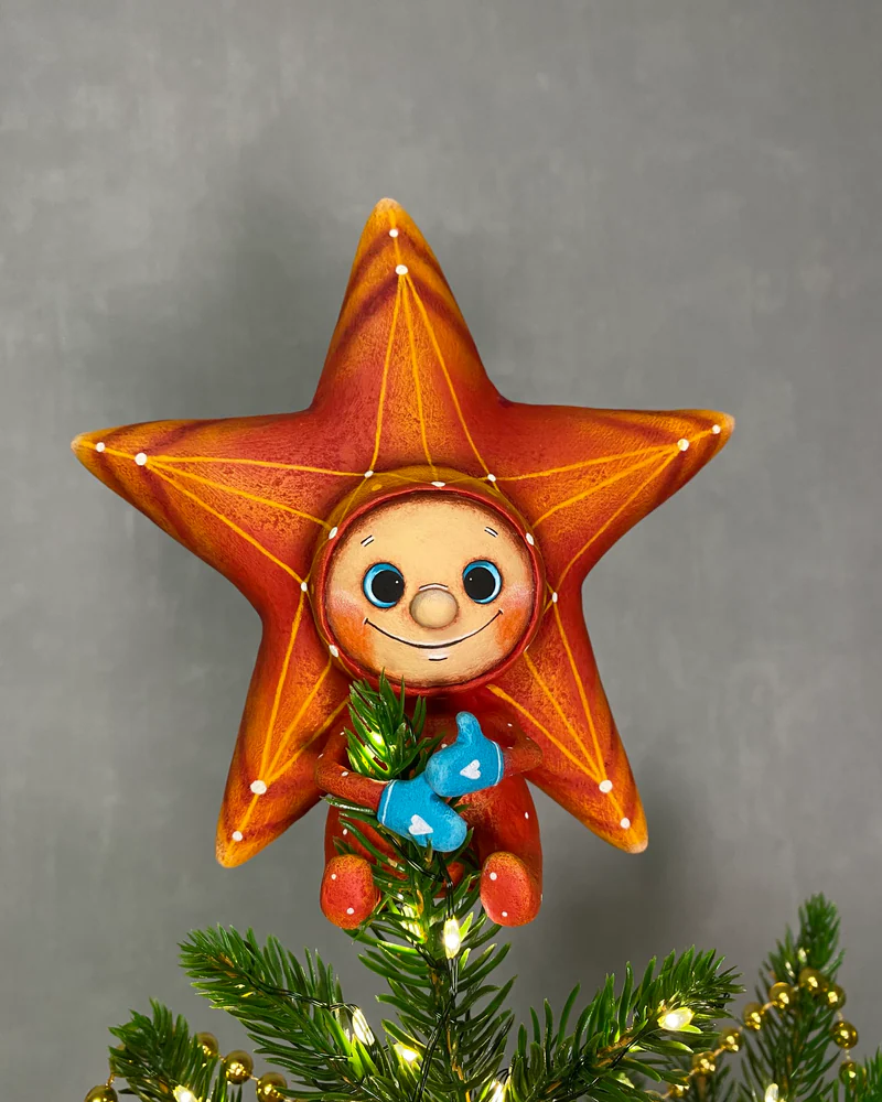 Ёлочная игрушка «Звезда на елку»