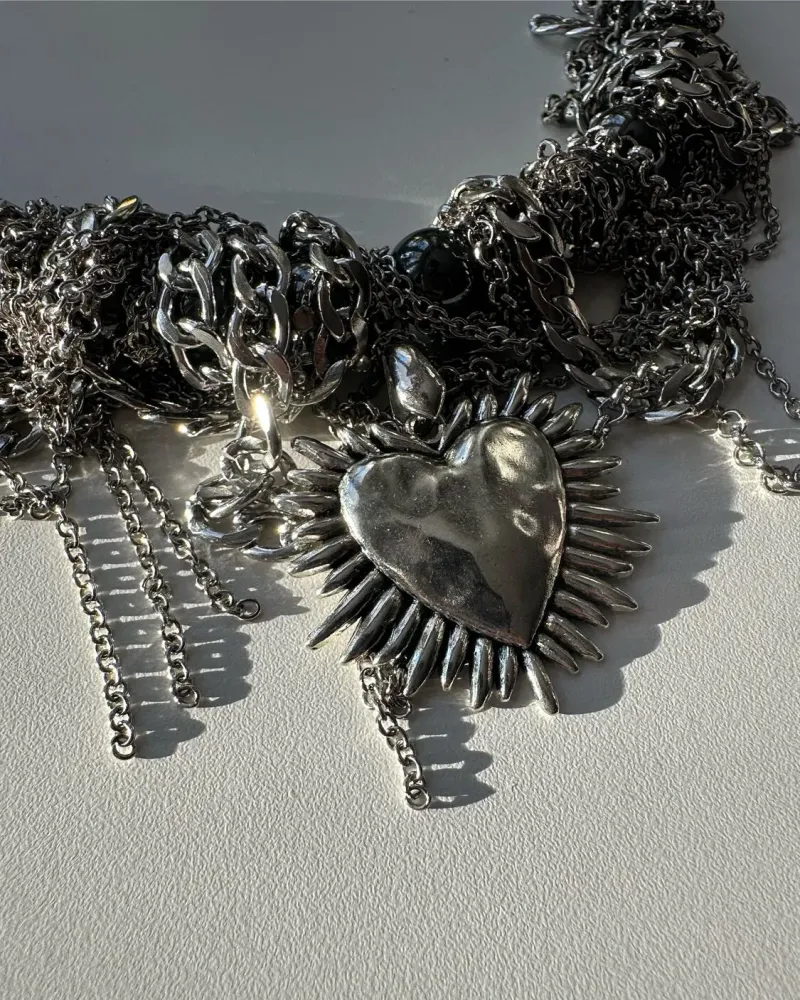 Колье из гематита «Iron love»