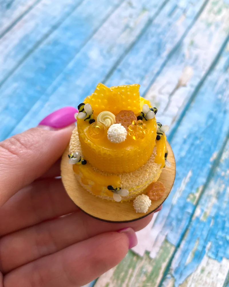 Кукольная Миниатюра «Медовый Торт 🍯»