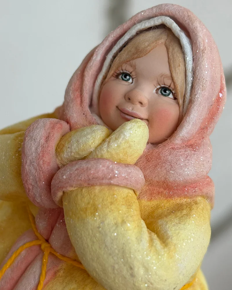 Ватная ёлочная игрушка