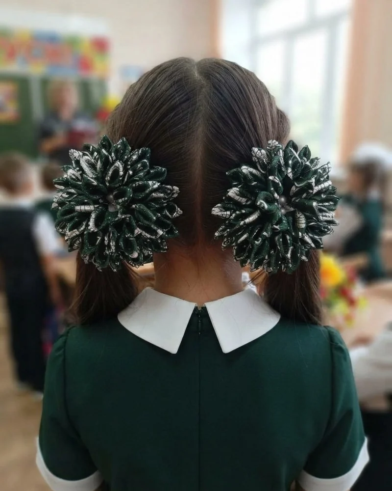 Школьные банты "Георгины"