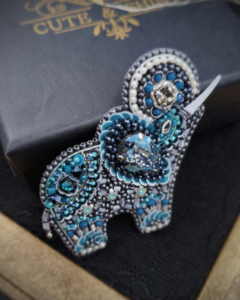 Брошь Индийский слон / Elephant brooch