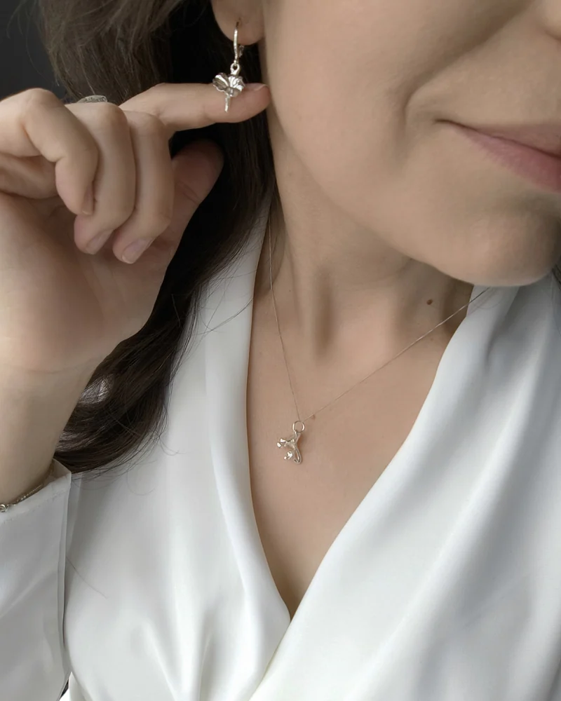 Серьги с грибами