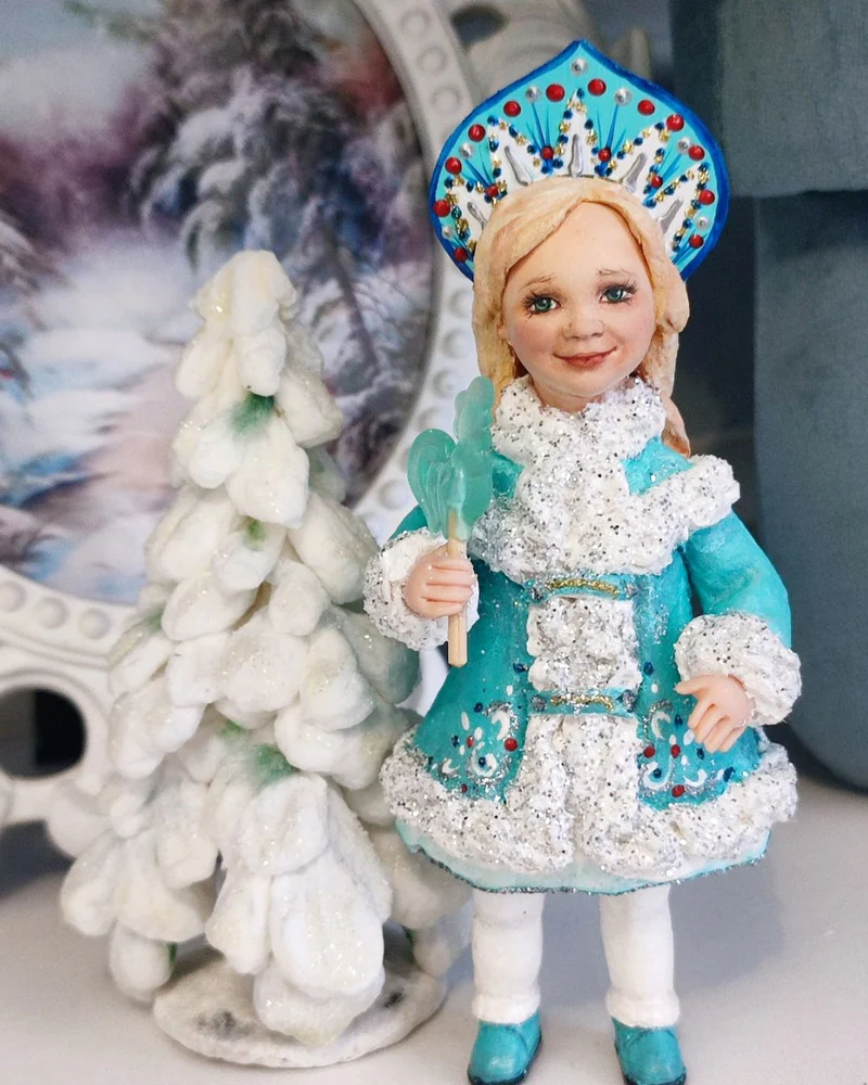 Ёлочная игрушка из ваты