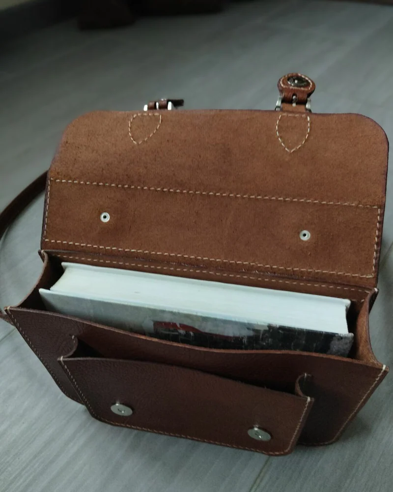 Классическая сумка Satchel bag — коричневый