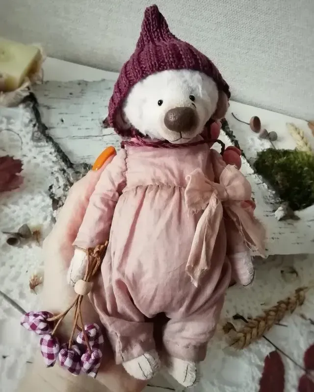 Мишка Тедди Жозель, белый, 17 см
