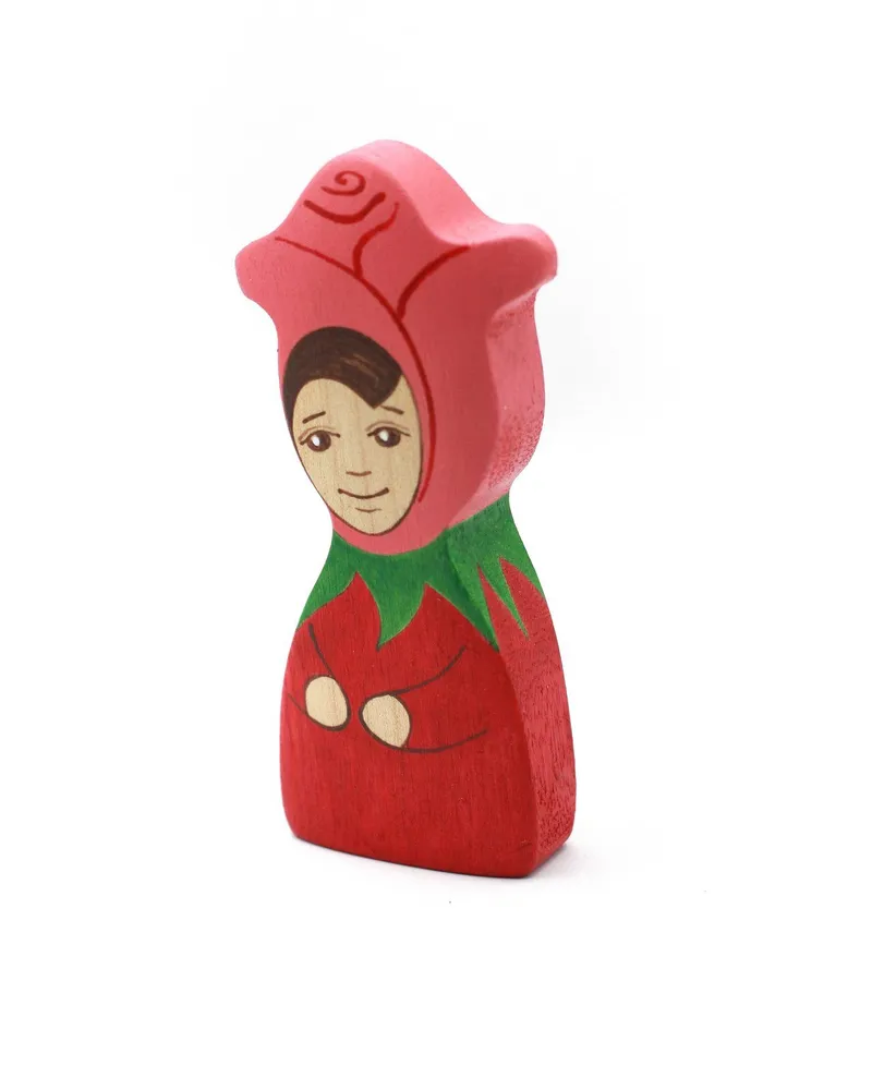 Девочки-цветочки, деревянные игрушки — Девочка-цветочек Розочка