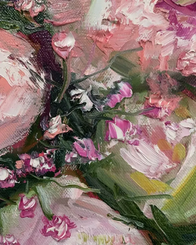 Цветы. Картина маслом 30×40 см — 30×40 см