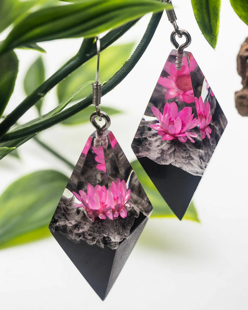 Серьги ромбики "Lotus" — Основной вариант