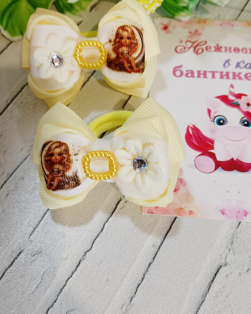 Бантики малышки на первые хвостики