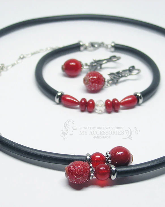 Серьги классические Клюковка
