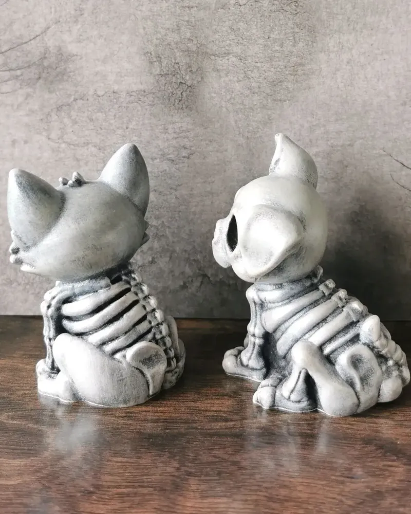 Котик и собачка, фигурки к Хэллоуину