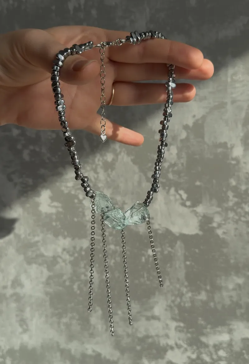 Чокер «Aquamarine grande», голубой