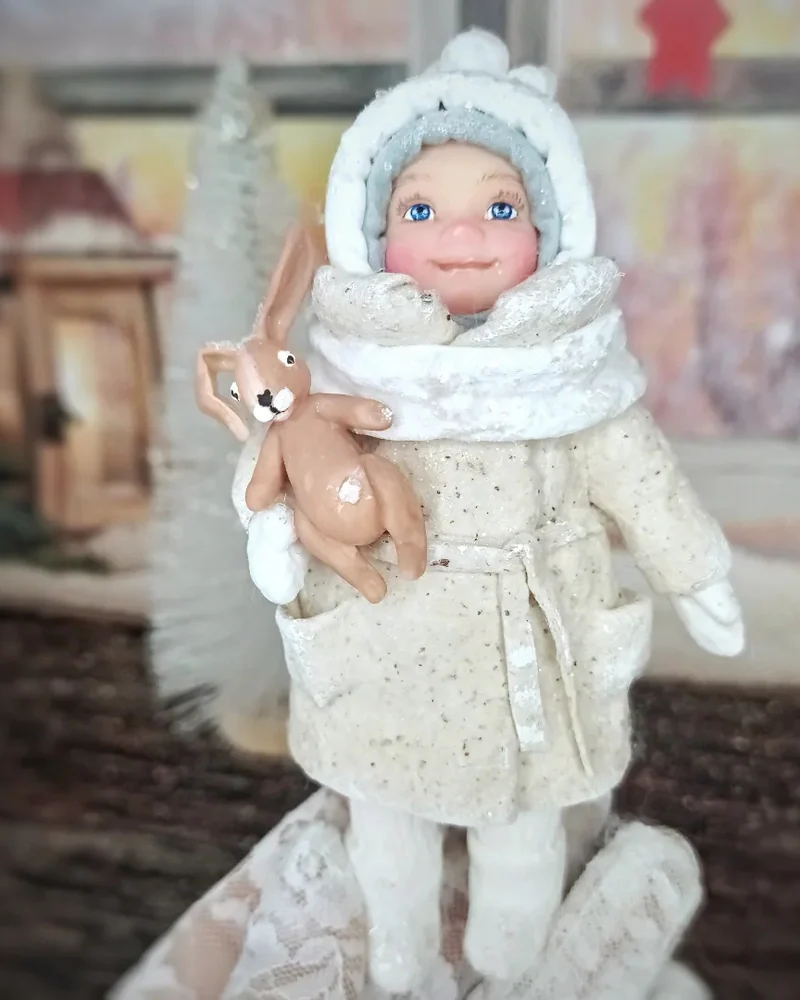 Ватная игрушка "Дети на празднике"