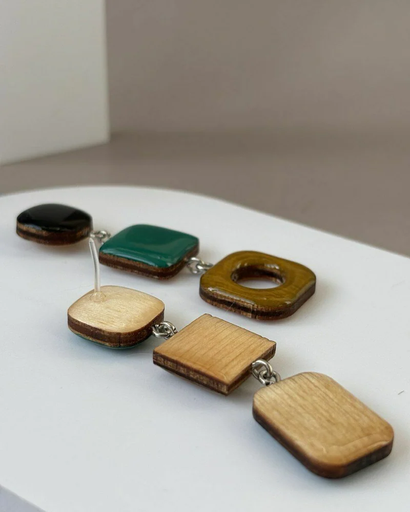 Серьги крупные. Асимметрия. Подарок подруге