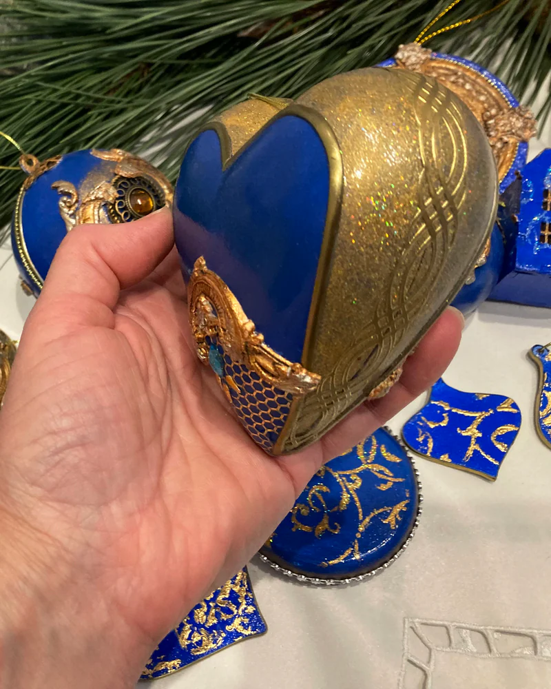 Набор новогодних игрушек "Синий, синий иней..."