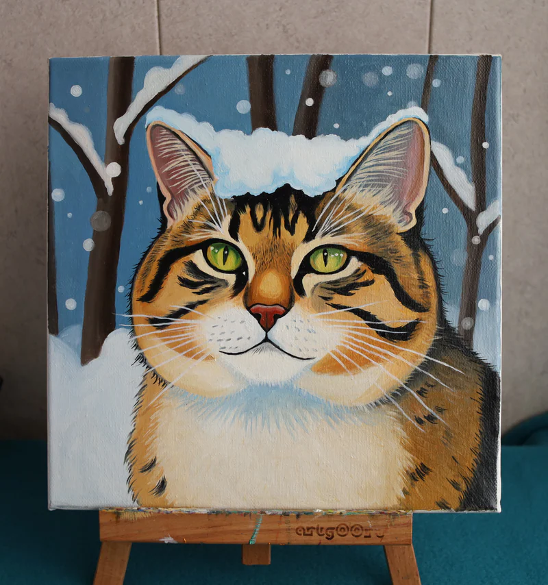 Картина с котом