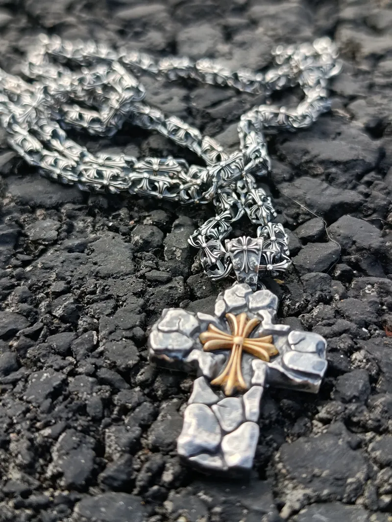 Цепь и подвес в стиле Chrome Hearts