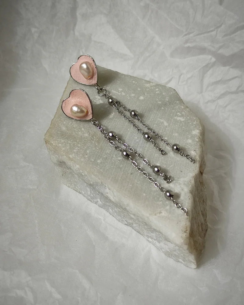 Серьги из бетона