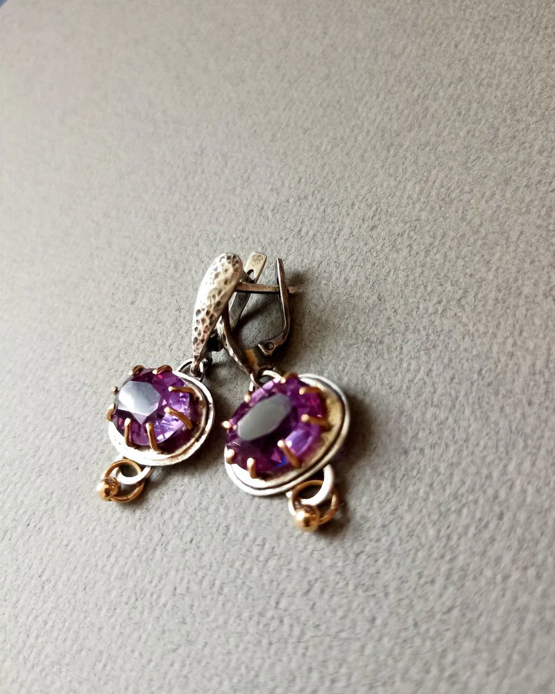 Серьги Сиреневая ночь