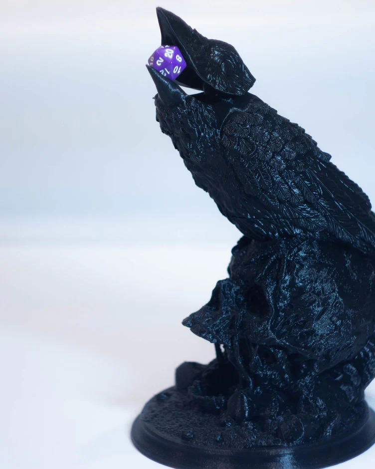 Дайстауэр "Ворон на черепе", Dice Tower для настольных игр