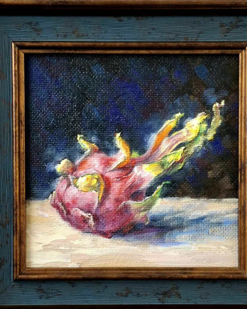 Питахайя. Картина маслом